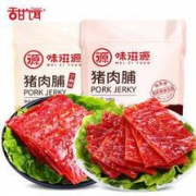 PLUS会员：甜饵 猪肉脯 原味100g*2袋+芝麻味100g*2袋*2件