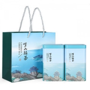 青岛崂山 雨前一级 云雾绿茶 125g*2罐 豆香浓郁