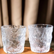 前力 ins冰川纹 玻璃水杯 330ML*2个