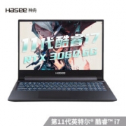 Hasee 神舟 战神 Z8-TA7NP 15.6英寸游戏笔记本电脑（i7-11800H、16GB、512GB SSD、RTX3060）