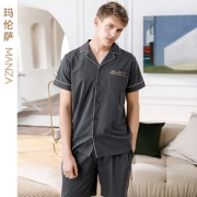 芬腾旗下 玛伦萨 男女款 100%新疆长绒棉 家居服两件套