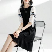 D.F.DEAR 德菲蒂奥 5702140011001 女士中长款鱼尾边连衣裙