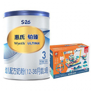 舒适不上火！Wyeth 惠氏 铂臻 婴儿奶粉 3段 350g＋积木乐园