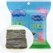 入口香脆！Peppa Pig 小猪佩奇 岩烧海苔儿童零食 原味1.6g*8包
