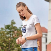 探路者 100%新疆精梳棉 女柔软滑爽T恤