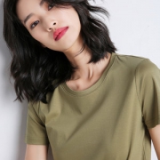 牧都兰 女纯棉百搭圆领T恤