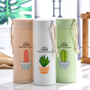 冠谌 双层加厚玻璃水杯 400ml