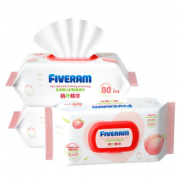 FIVERAMS 五羊 护肤柔湿巾80抽×3包