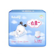 立体侧围！BoBDoG 巴布豆 云柔系列 拉拉裤 L24片