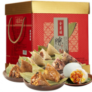 PLUS会员！quanjud 全聚德 聚禧礼盒粽子*12+咸鸭蛋*6枚 共1560g