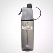 京东极速版：南博耐森 喷雾塑料水杯 600ml 黑色