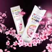 清扬 樱花 去屑控油留香 洗发露 洗发水500ml+200g*3袋装