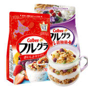 日本销量第一 卡乐比 Calbee 水果麦片 经典味700g+乳酸菌风味600g