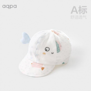 aqpa 儿童双层纱布鸭舌帽夏季棒球