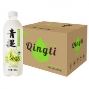 秋林 0糖0脂0卡 青提苏打气泡水 450ml*12瓶