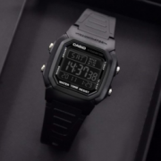 CASIO 卡西欧 W-800H-1BVDF-JX1 男士石英手表