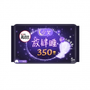 聚划算百亿补贴：kotex 高洁丝 夜用放肆睡350mm5片棉柔加长