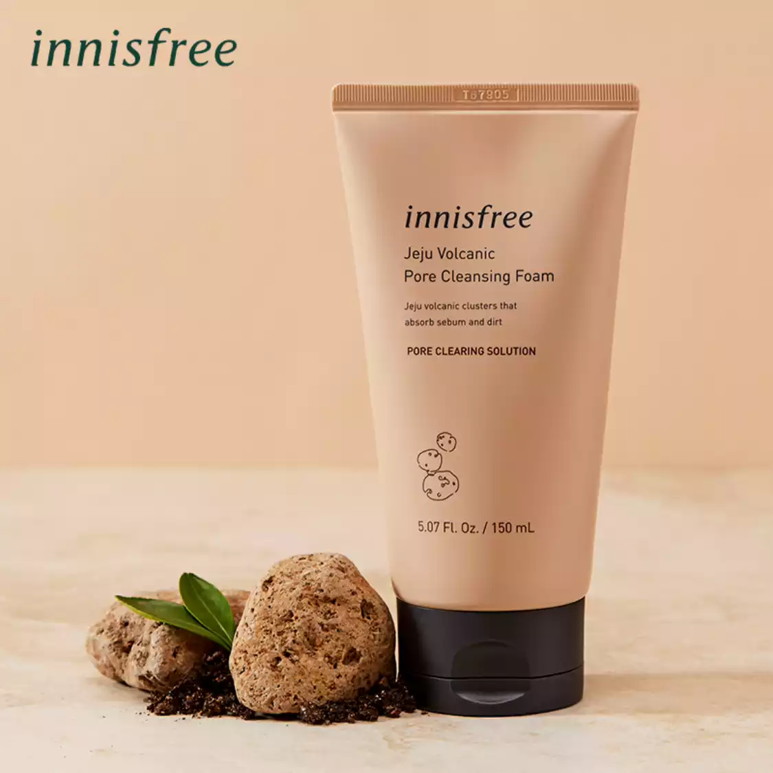 悦诗风吟 Innisfree济州岛火山岩泥毛孔清洁洗颜乳 洗面奶150ml*4