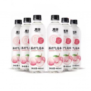 京东极速版：惠寻 白桃味 无糖苏打水 饮料 480ml*6瓶