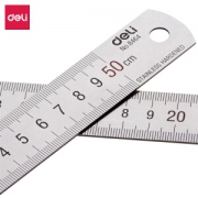 deli 得力 8464 不锈钢直尺 50cm