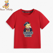 CLASSIC TEDDY 精典泰迪 儿童短袖卡通印花T恤