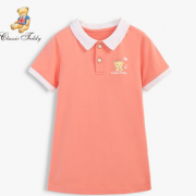 亲肤柔软！CLASSIC TEDDY 精典泰迪 女童Polo连衣裙