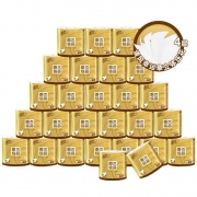 聚划算百亿补贴：清风 金装卷纸 4层128g24卷（108mm*139mm）