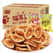 京东极速版：比比赞 猫耳朵  混合味 500g