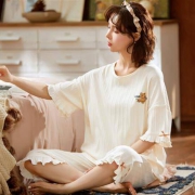 猫人 睡衣 两件套  家居服套装   XJM6166