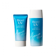 Bioré 碧柔 Biore碧柔清爽水感防晒霜隔离防晒乳保湿SPF50+ 2支AQUA防紫外线