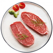 澳洲进口 谷饲100天 雪花牡蛎肉牛排 1200g 共8片