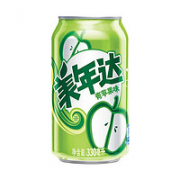MIRINARA 美年达 可乐 Mirinda 青苹果味 汽水碳酸饮料 330ml*24罐 整箱装 新老包装随机发货 百事出品