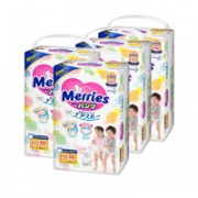 Merries 妙而舒 婴儿拉拉裤 XL38片*3包