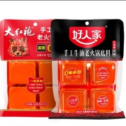 好人家 手工麻辣牛油火锅底料500g小块装+360g组合装