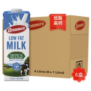 艾恩摩尔（AVONMORE）低脂牛奶 进口草饲 1L*6盒 *4件