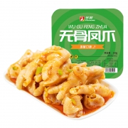 华英 柠檬酸辣泡椒无骨 脱骨凤爪 去骨鸡爪200g 盒装*2