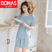 BONAS 宝娜斯 DS0096-1 女士冰感丝滑休闲居家服 两件套