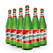 WUSU 乌苏啤酒 黄啤酒 大红乌苏620ml/瓶 6瓶装