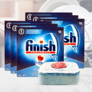 德国 亮碟 Finish 洗碗机专用 三合一多效洗涤块 10块*6盒/978g