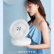 新品！Airmate 艾美特 便携伸缩折叠LED灯美妆镜风扇 CM-RD14