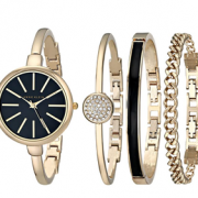 prime会员！Anne Klein 安妮 克莱恩 AK/1470GBST 女士手镯手表套装  直邮含税到手￥245.49