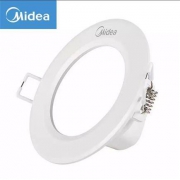 限6000件、1日18点：Midea美的 led一体式开孔过道牛眼灯 75mm-85mm 1只