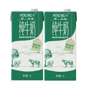 限区域、凑单品：蒙牛 进口纯牛奶 1L*2盒