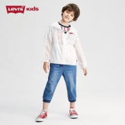 Levi’s 李维斯 2021年夏季新款男女童连帽薄透气皮肤衣