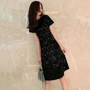 Oici   闪闪星空黑裙  女士连衣裙  VC.F2118
