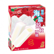 PLUS会员：meiji 明治 海盐荔枝雪糕 46g*10支