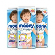 moony 婴儿纸尿裤 女XL38片*3