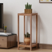 俬想家 实木置物花架 28*28*52CM