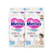 Merries 妙而舒 花王妙而舒 婴儿纸尿裤  L54+4片 2包
