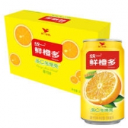 统一 鲜橙多 罐装橙汁 310ML*24罐 *4件